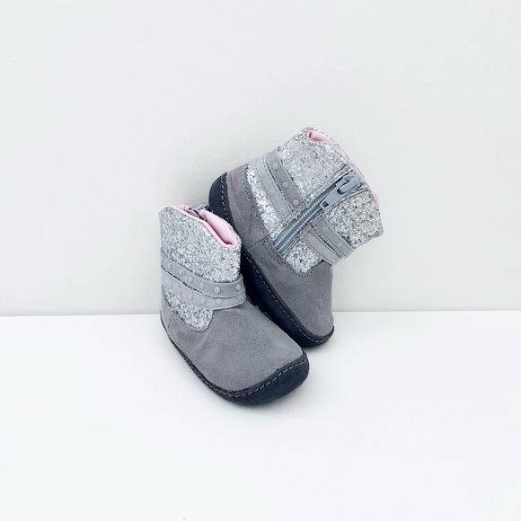 Stride Rite baby girl glitter boots - Picture 1 of 4